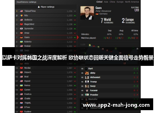 以萨卡对阵韩国之战深度解析 欧协联状态回暖关键全面信号走势前景 以萨卡对阵韩国之战深度解析 欧协联状态回暖关键全面信号走势前景